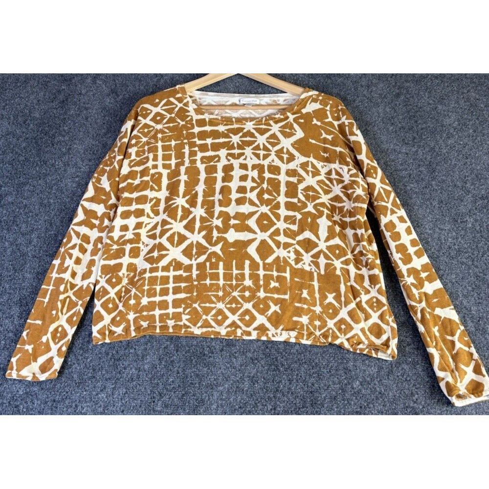Garnet Hill Top Women's Small Long sleeve Silk Blend Pullover Lightweight‎